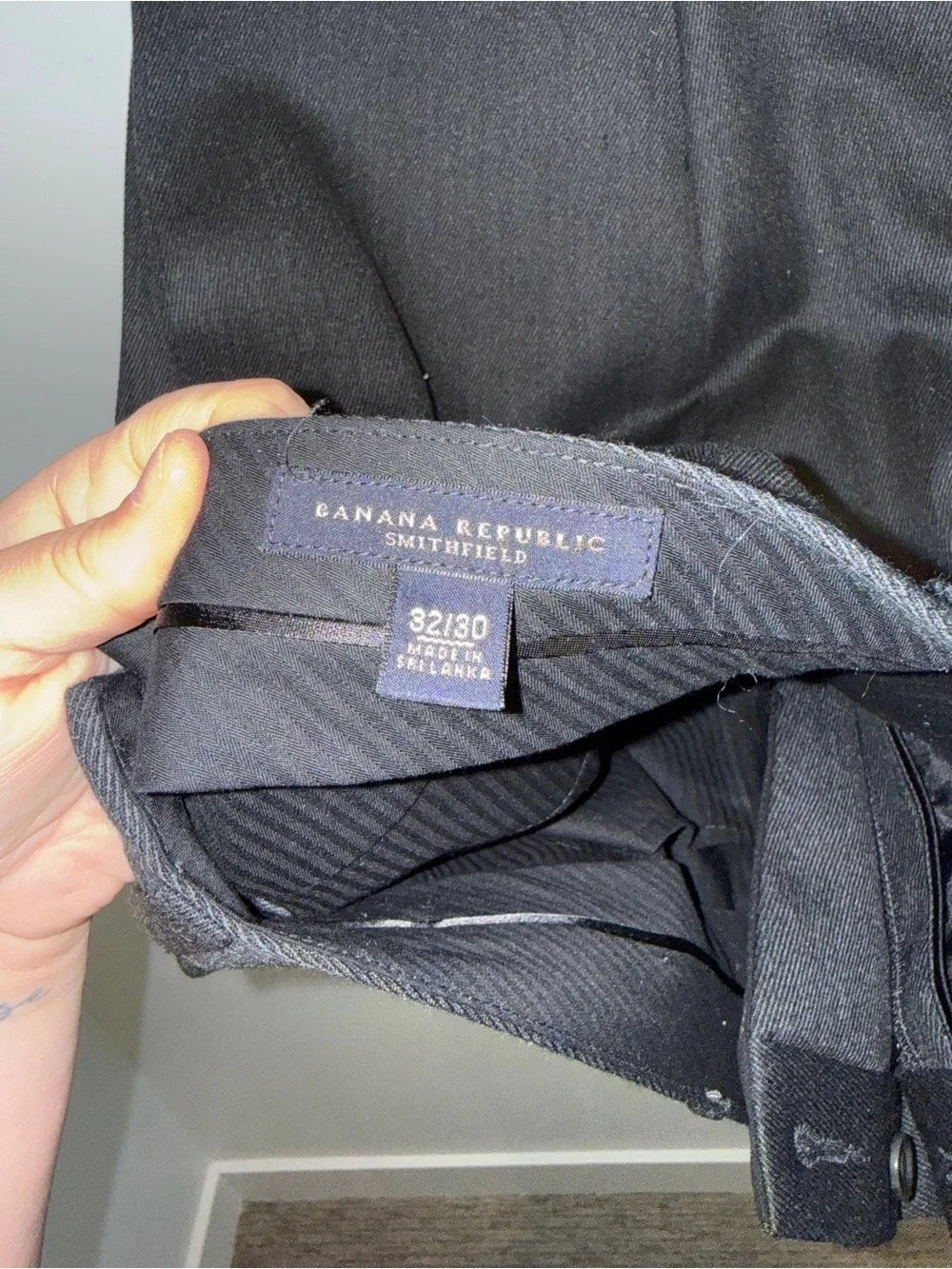 BANANA REPUBLIC Classic Dark Grey Dress Trousers